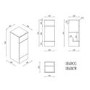 1500mm White Toilet and Sink Unit with Storage Unit and Square Toilet - Harper