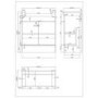 GRADE A1 - 1500mm Grey Toilet and Sink Unit with Storage Unit and Round Toilet - Harper