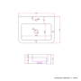 670mm White Freestanding Vanity Unit with Basin - Harper