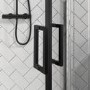 Black 8mm Glass Quadrant Shower Enclosure 800mm  - Pavo