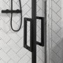 Grade A1 - Black 900 Quadrant Shower Enclosure - Pavo