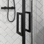 900mm Black 8mm Glass Quadrant Shower Enclosure with Shower Tray - Pavo