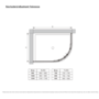 Grade A1 - Black 8mm Glass Offset Quadrant Shower Enclosure 900x760mm - Pavo