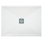 1200 x 800mm Brushed Brass Rectangular Hinged Shower Enclosure with Low Profile Shower Tray - Pavo
