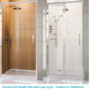 1400mm Chrome Sliding Shower Door 8mm Glass - Pavo