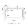 Black 8mm Glass Rectangular Sliding Shower Enclosure with Shower Tray 1000x800mm- Pavo