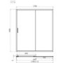 Grade A1 - 1700 x 900mm Black Rectangular Sliding Shower Enclosure - Pavo
