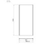 Grade A1 - 1700 x 900mm Black Rectangular Sliding Shower Enclosure - Pavo