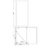 1400x900mm Frameless Wet Room Shower Screen Enclosure and Shower Tray - Corvus