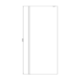 1400x900mm Chrome Walk In Shower Screen with Shower Tray - Corvus