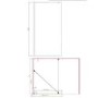 900mm Chrome Shower Screen for Wet Room & Walk In Shower with 300mm Hinged Flipper Return Panel – Corvus