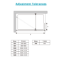 1400mm Chrome Shower Screen for Wetroom & Walk In Shower with 300mm Hinged Flipper Panel - Corvus