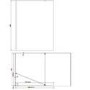 1400x800mm Black Frameless Walk In Shower Screen with Shower Tray - Corvus