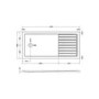 1700x800mm Chrome Walk In Shower Screen Enclosure with 300mm Hinged Flipper Panel and Shower Tray - Corvus