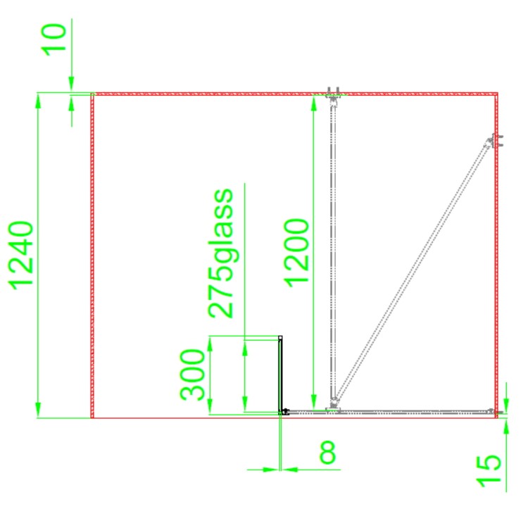 Grade A1 - 1000mm Black Framed Wet Room Shower Screen with Return Panel - Zolla