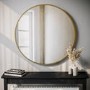 Round Gold Wall Mirror 80cm - Alcor