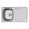 GRADE A1 - Box Opened Essence Ava Single Bowl Reversible Drainer Stainless Steel Chrome Kitchen Sink