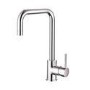 Single Bowl Chrome Stainless Steel Reversible Inset Kitchen Sink with Mixer Tap Set - Enza