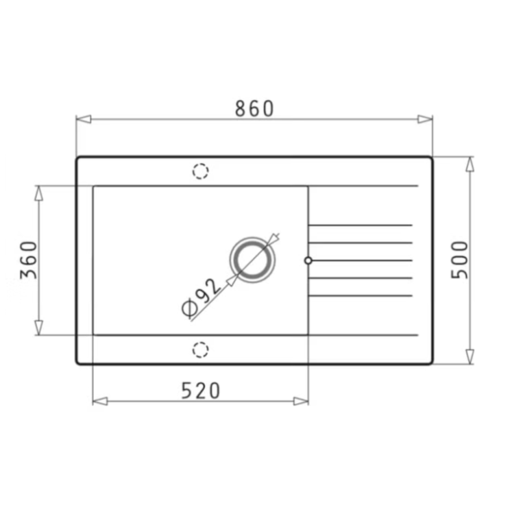 1 Bowl Black Reversible Composite Inset Kitchen Sink with Mixer Tap Set - Essence