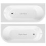 Grade A1 - Jersey J Shaped Right Hand Bath with Bath Panel - 1700mm x 750mm