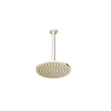 BUN/BeBa_26560/77145 250mm Nickel Round Rainfall Shower Head with Ceiling Arm