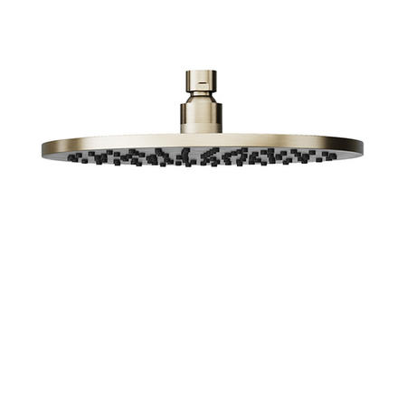Grade A1 - 250mm Nickel Round Wall Mounted Shower Head