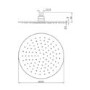 Grade A1 - 250mm Nickel Round Wall Mounted Shower Head