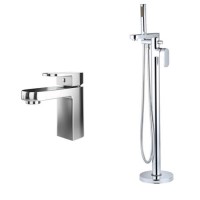 Como Freestanding Bath Shower and Basin Tap Pack Como Freestanding Bath Shower and Basin Tap Pack