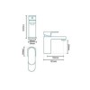 Como Freestanding Bath Shower and Basin Tap Pack