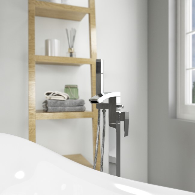 Wave Bath Shower and Basin Tap Pack