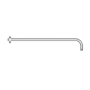 Round Wall Arm 350mm