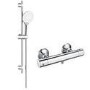 Thermostatic Mixer Bar Shower with Slide Rail Kit & Hand Shower - Flow