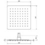 200mm Ultra Thin Square Shower Head