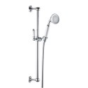 BeBa_26746 Chrome Traditional Round Adjustable Height Slide Rail Kit with Hand Shower - Cambridge