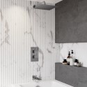 BUN/BeBa_26809/96369 Chrome 2 Outlet Shower Bundle With Shower Head & Bath Spout - Zana