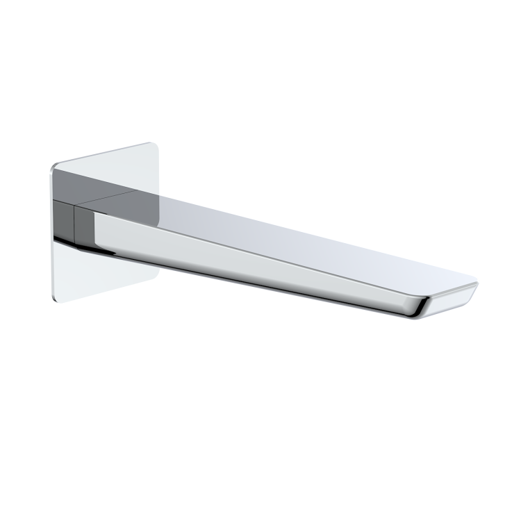 Chrome 2 Outlet Thermostatic Bath Mixer Shower Set With Hand Shower and Bath Filler Spout - Zana