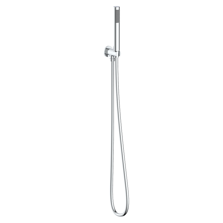 Chrome 2 Outlet  Thermostatic Mixer Shower Set With Hand Shower and Pencil Bath Filler Spout - Arissa