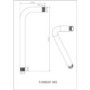 Round Wall Arm 350mm