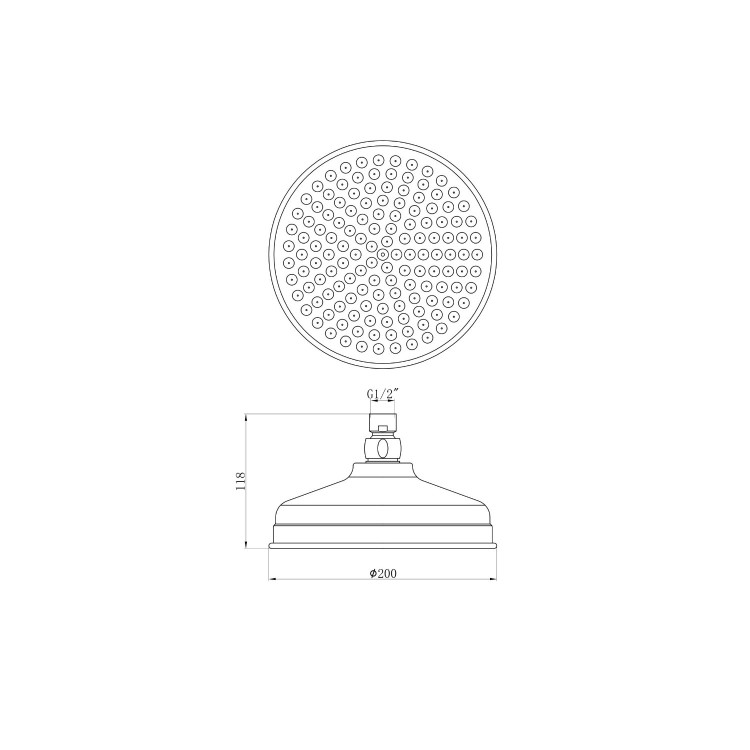 Chrome 2 Outlet  Ceiling Mounted Thermostatic Mixer Shower Set with Hand Shower - Cambridge
