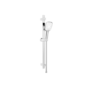 Chrome Dual Outlet Wall Mounted Thermostatic Mixer Shower  with Hand Shower & Overflow Bath Filler - Cube