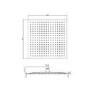 Chrome Dual Outlet Ceiling Mounted Thermostatic Mixer Shower  with Hand Shower & Overflow Bath Filler - Cube
