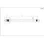 Chrome Dual Outlet Ceiling Mounted Thermostatic Mixer Shower  with Hand Shower & Overflow Bath Filler - Cube