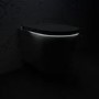 ONLY OPENED - Wall Hung Smart Bidet Round Toilet with 1160mm Frame Cistern and White Sensor Flush Plate - Purificare