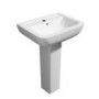 GRADE A1 - Seren 1 Tap Hole Basin and Full Pedestal 