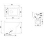 ONLY OPENED - Back to Wall Short Projection Rimless Toilet with Soft Close Seat - Seren
