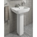 BUN/A1/BeBa_26902/79564 GRADE A1 - Seren 1 Tap Hole Basin and Full Pedestal 