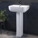 BUN/A1/BeBa_26903/93359 ALMOST PERFECT - Modern Pedestal Basin 550mm - Seren