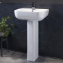 Grade A1 - Modern Pedestal Basin 550mm - Seren