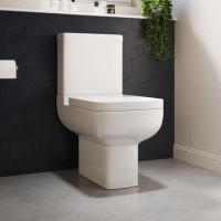 Grade A1 - Close Coupled Toilet with Soft Close Seat - Seren