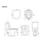 Grade A1 - Close Coupled Toilet with Soft Close Seat - Seren